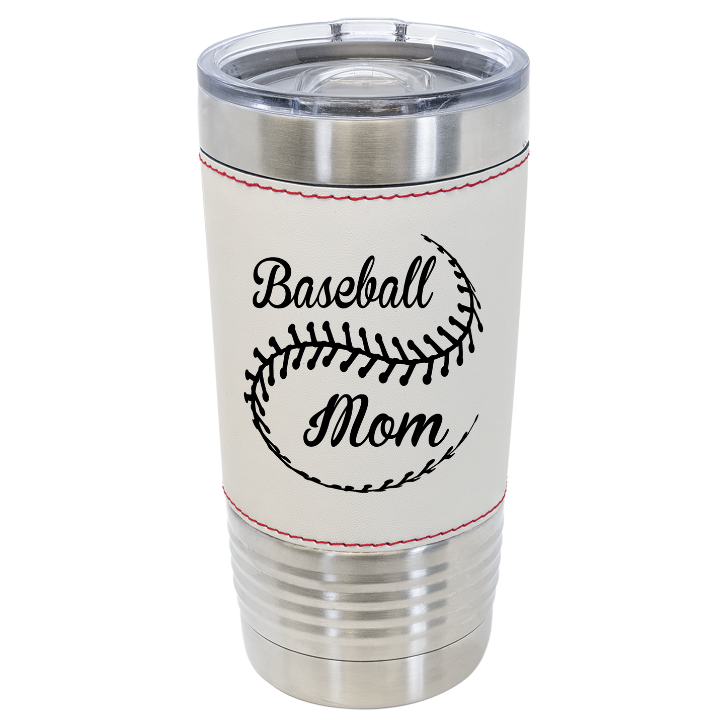 Baseball Mom Leatherette Tumbler - Stack Life Customs