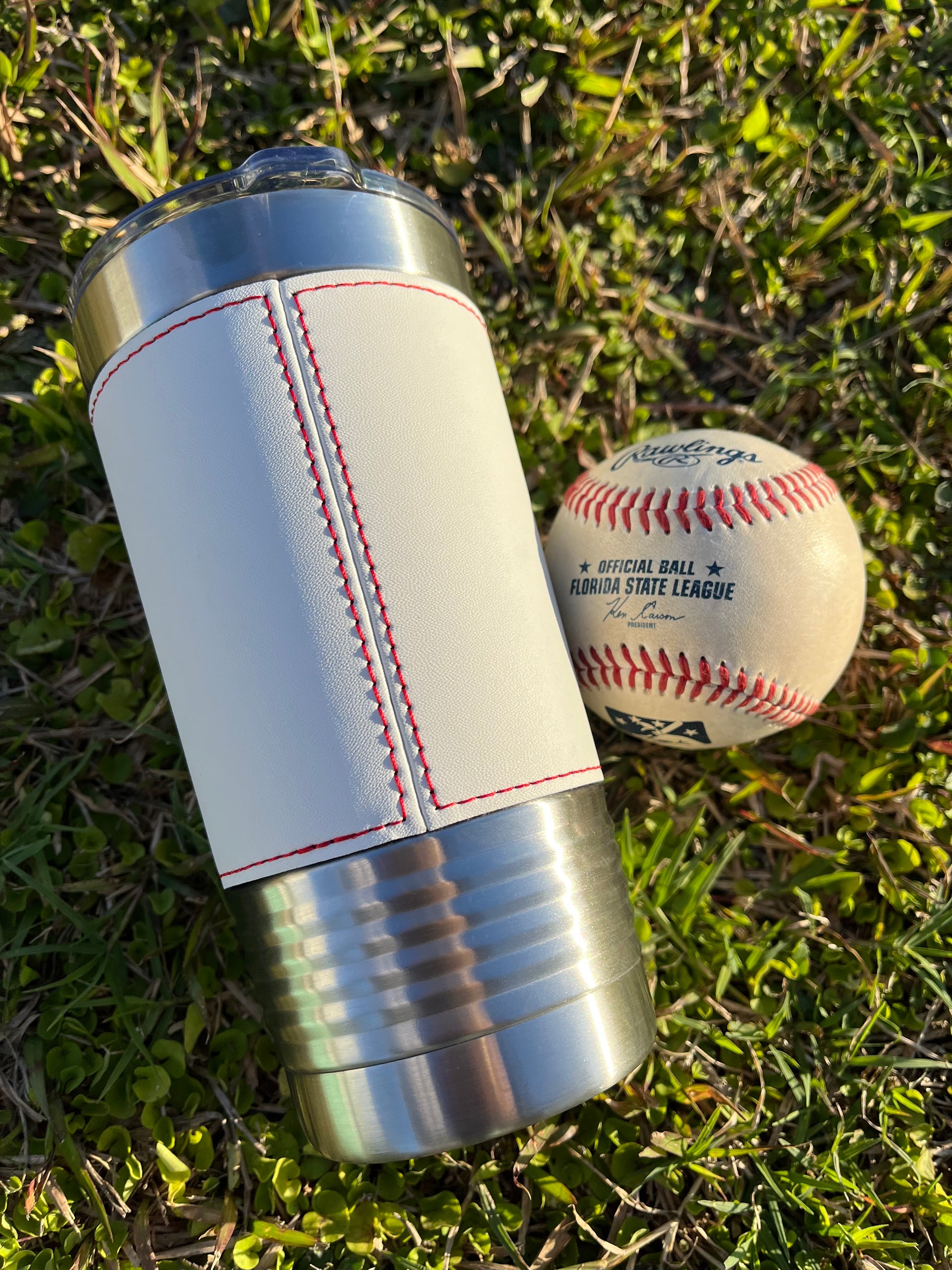 Baseball Mom Leatherette Tumbler - Stack Life Customs