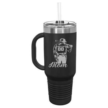 CUSTOM BASEBALL PLAYER MOM TUMBLER - Stack Life Customs